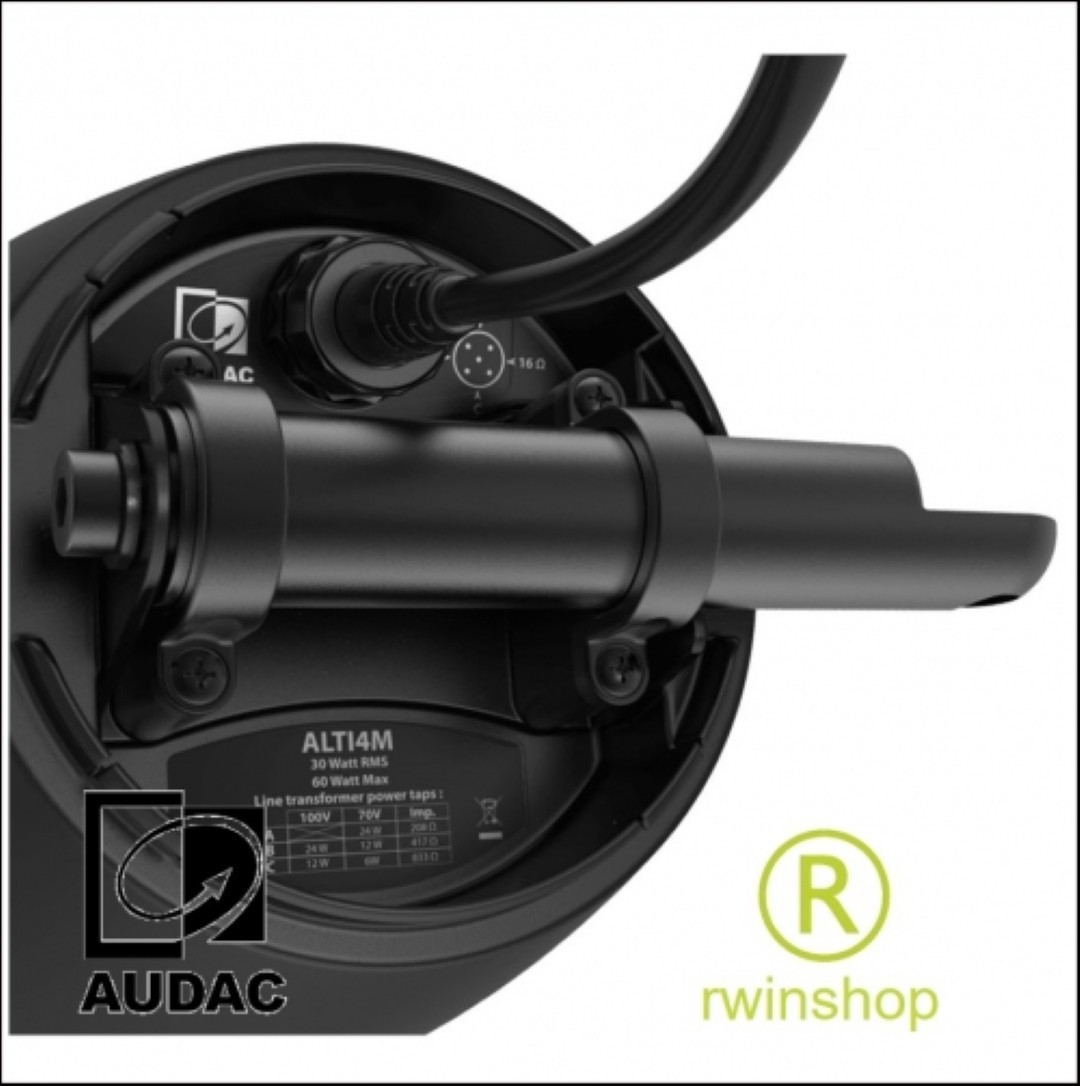 Geluidsbox 120 watt 16ohm 100volt 6,5inch zwart