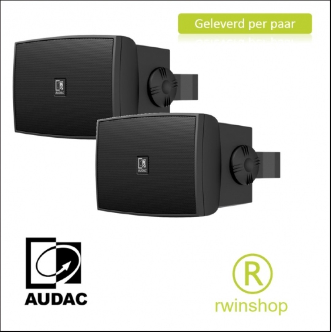 Geluidsboxen set 30watt 8ohm of 100 volt zwart per paar WX302MKIIB