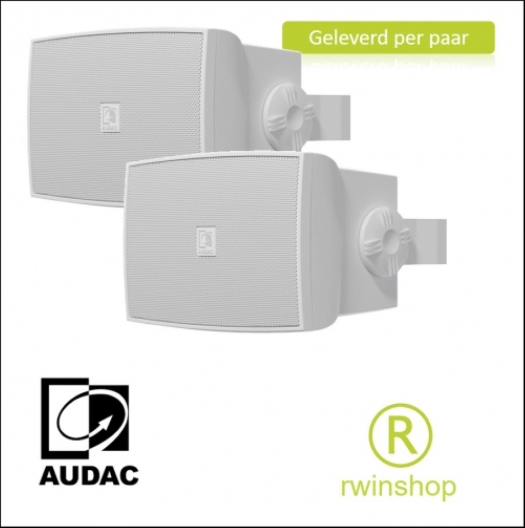 Geluidsboxen set 30watt 8ohm of 100 volt wit per paar WX302MKIIW