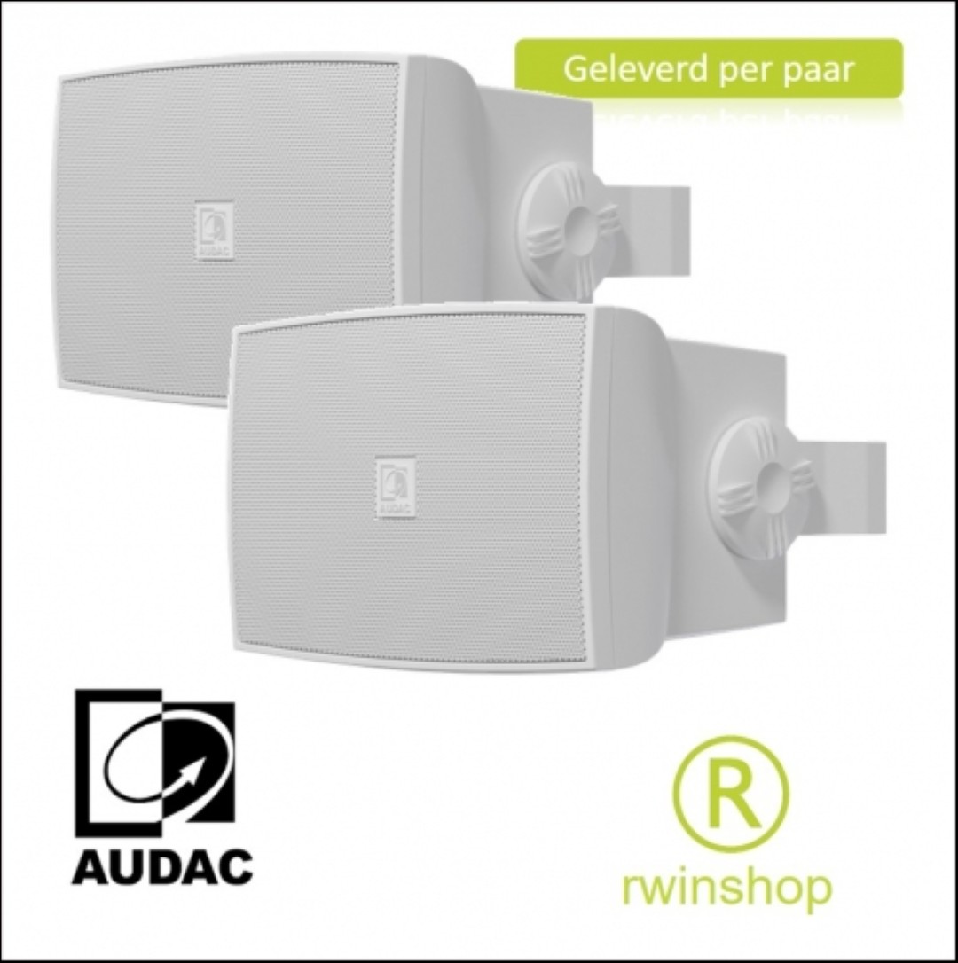 Audac WX502MKIIB Geluidsboxen set wit 50watt 8ohm of 100 volt prijs per paar
