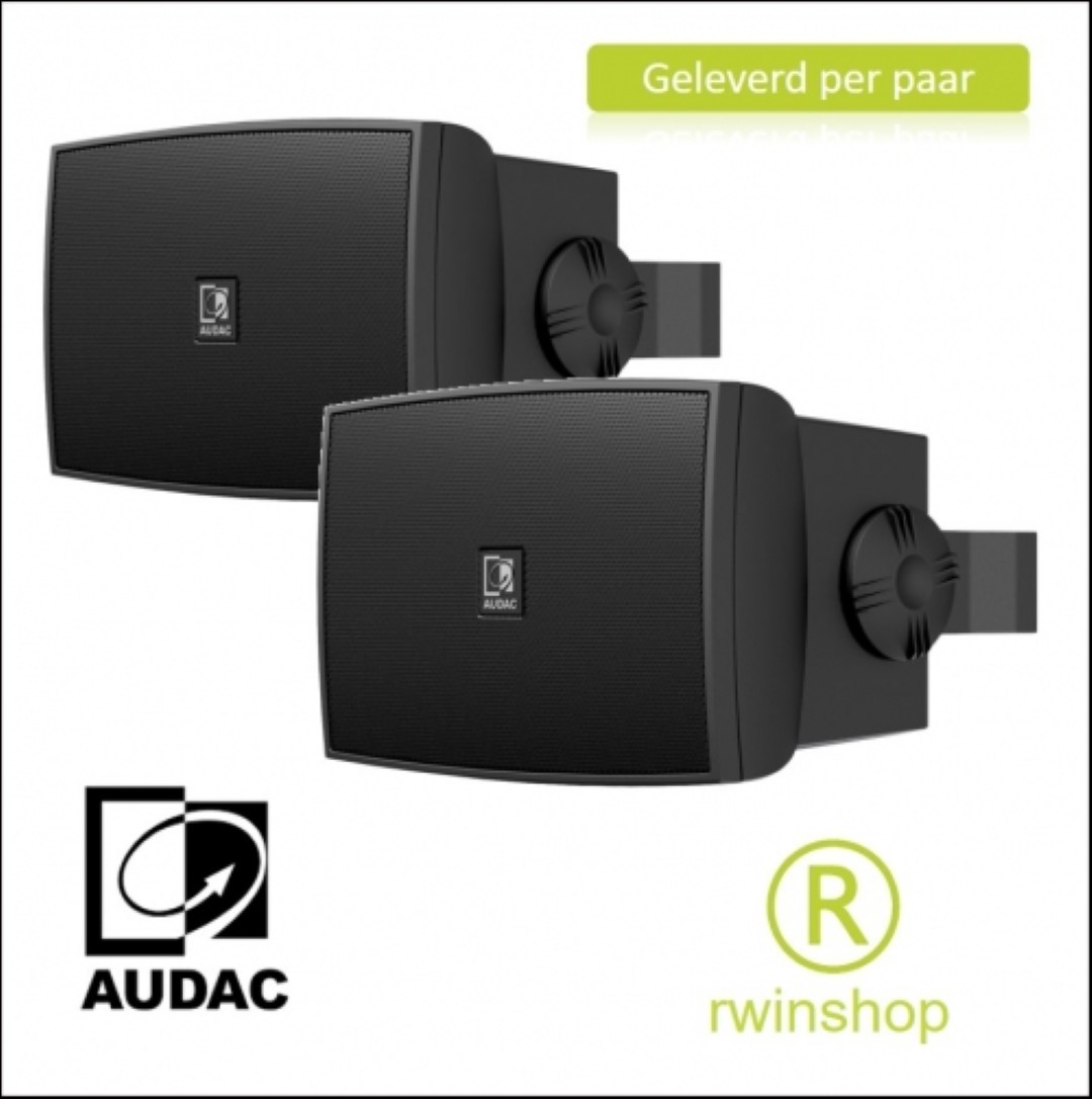 Buiten luidspreker set 50watt 8ohm of 100 volt zwart WX502 MK2 OB