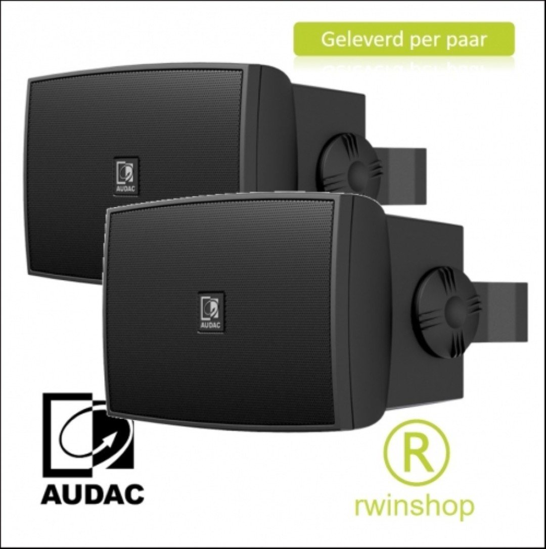 Geluidsboxen set 70watt 8ohm of 100 volt zwart prijs per set WX802MKIIB
