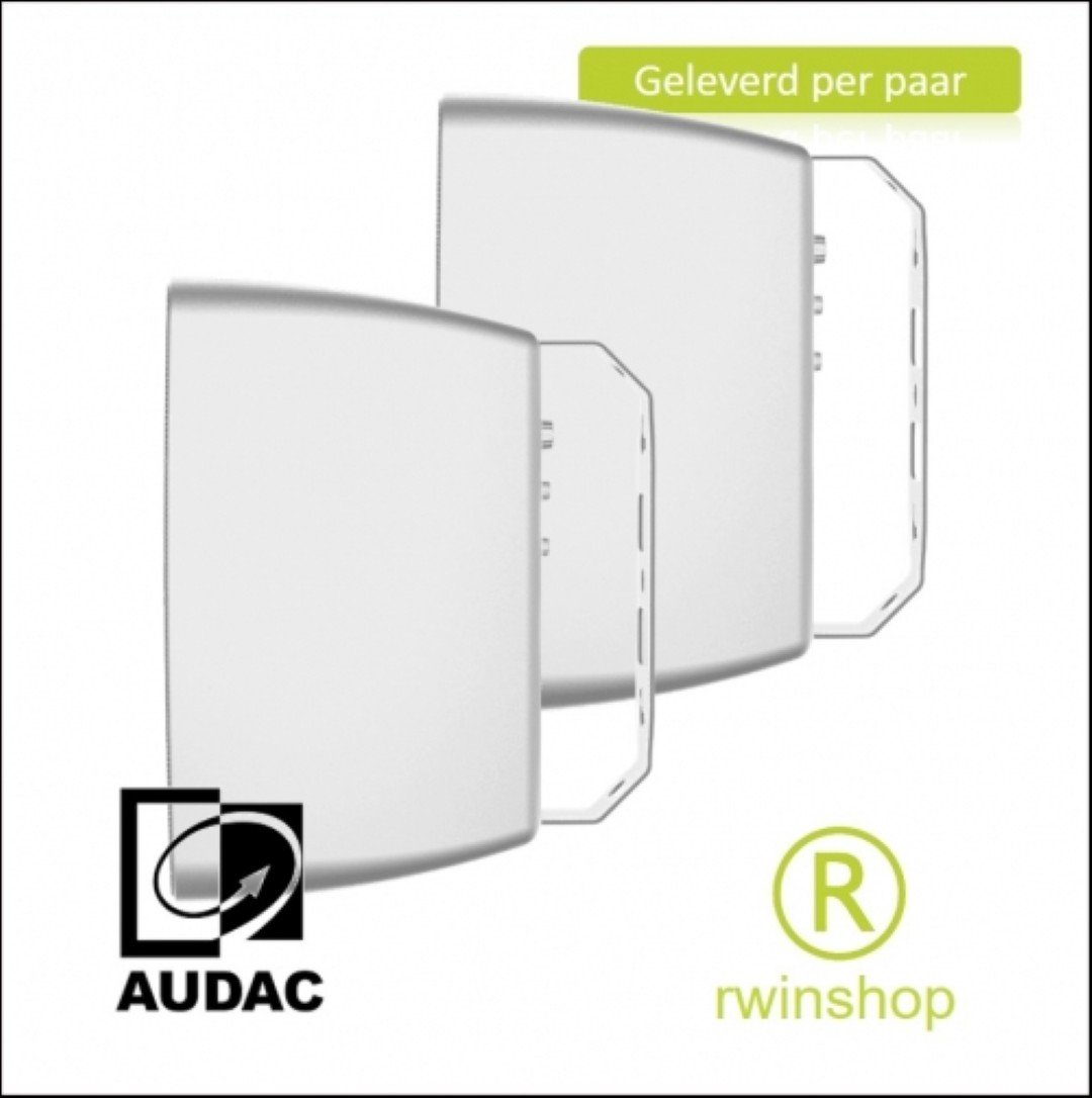 ARES5A/W wit 2 boxen met ingebouwde versterker 2x 40 watt