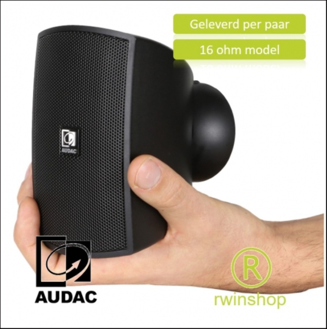 Geluidboxen set 2 inch 10 watt 16ohm zwart prijs per paar