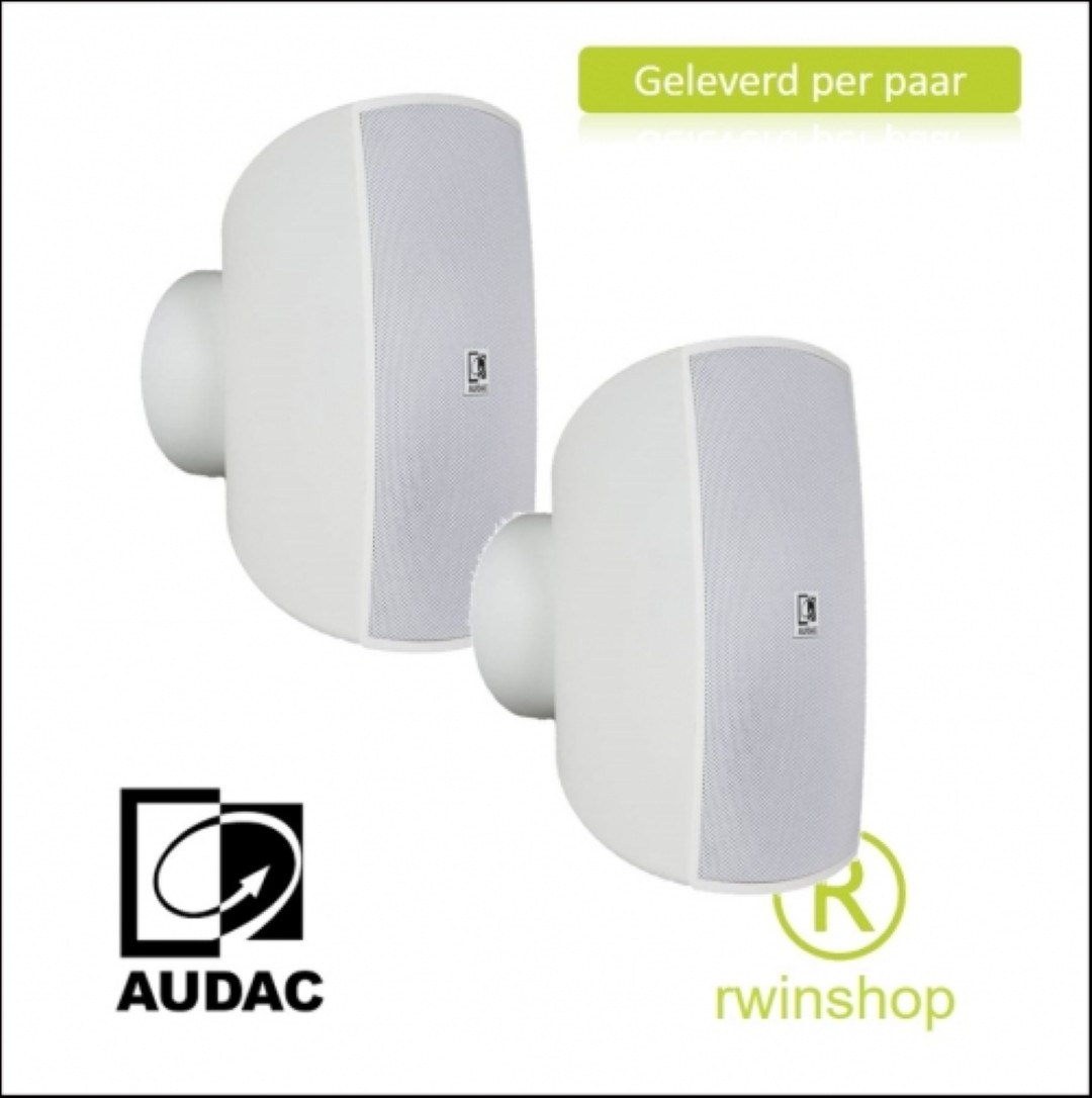 Geluidboxen set 2 inch 10 watt 16ohm wit prijs per paar Ateo 2D/W