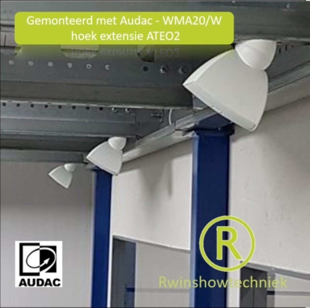 Geluidboxen set 2 inch 10 watt 16ohm wit prijs per paar Ateo 2D/W