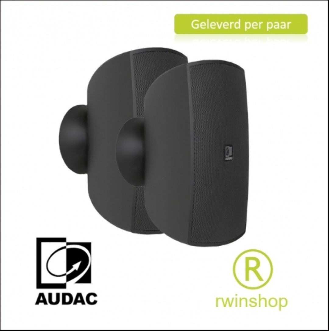 Audac Ateo 4M/B Geluidboxen set 4 inch 35 watt 8ohm / 100 volt zwart prijs per paar