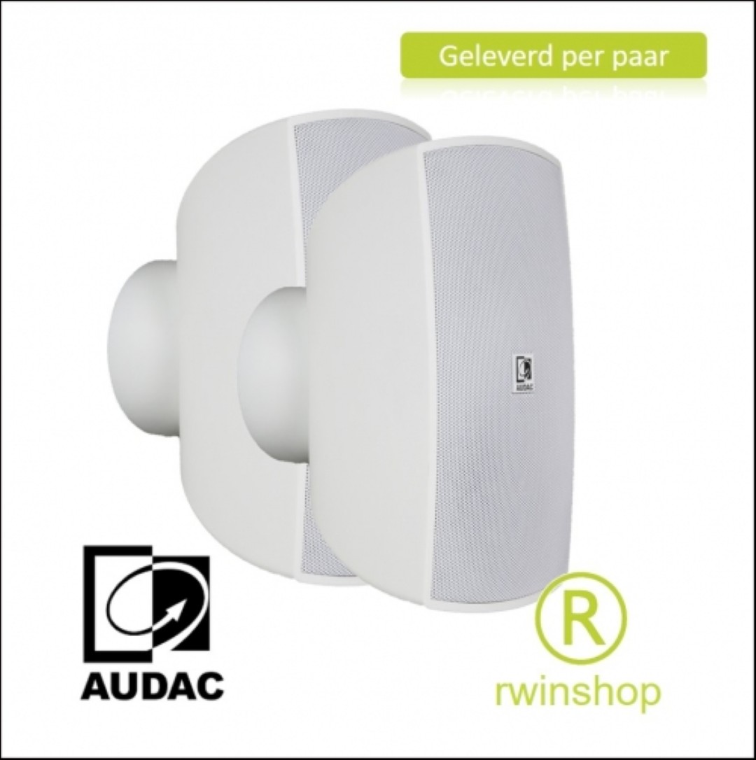 Geluidboxen set 4 inch 35 watt 8ohm / 100 volt witprijs per paar Ateo4M/W