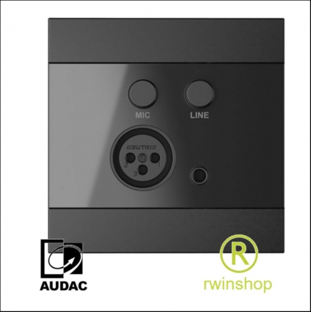 Wandpaneel inbouw zwart WP205/B voor ARES 5A aansluit en regelpaneel