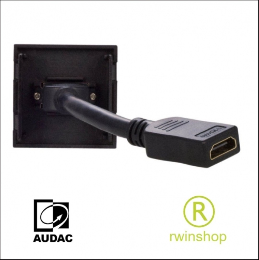 HDMI wandpaneel 45x45 Wit CP45HDMW link trough