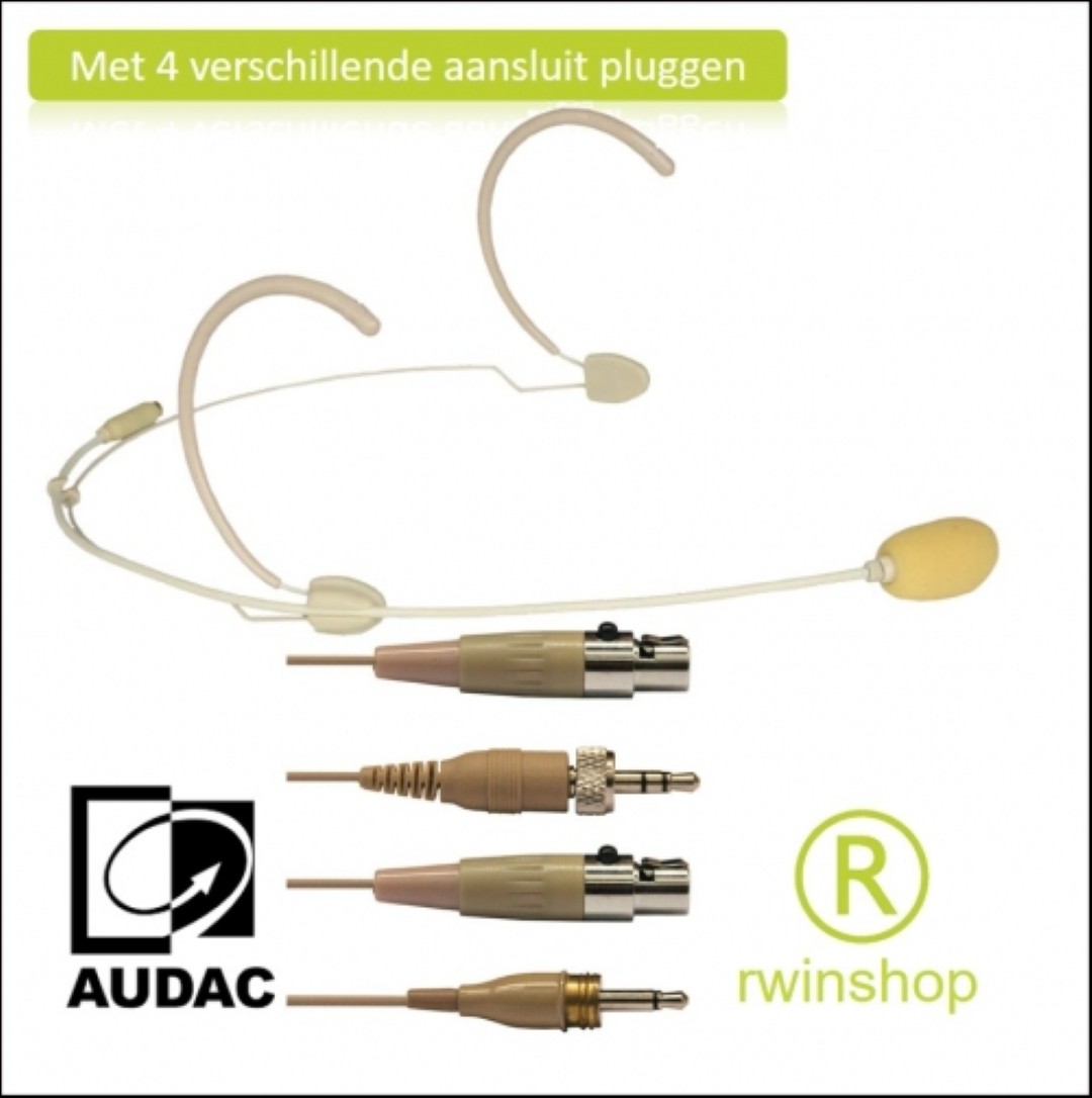 Hoofdbeugelmicrofoon Headset Beige CMX826-B Cardioide