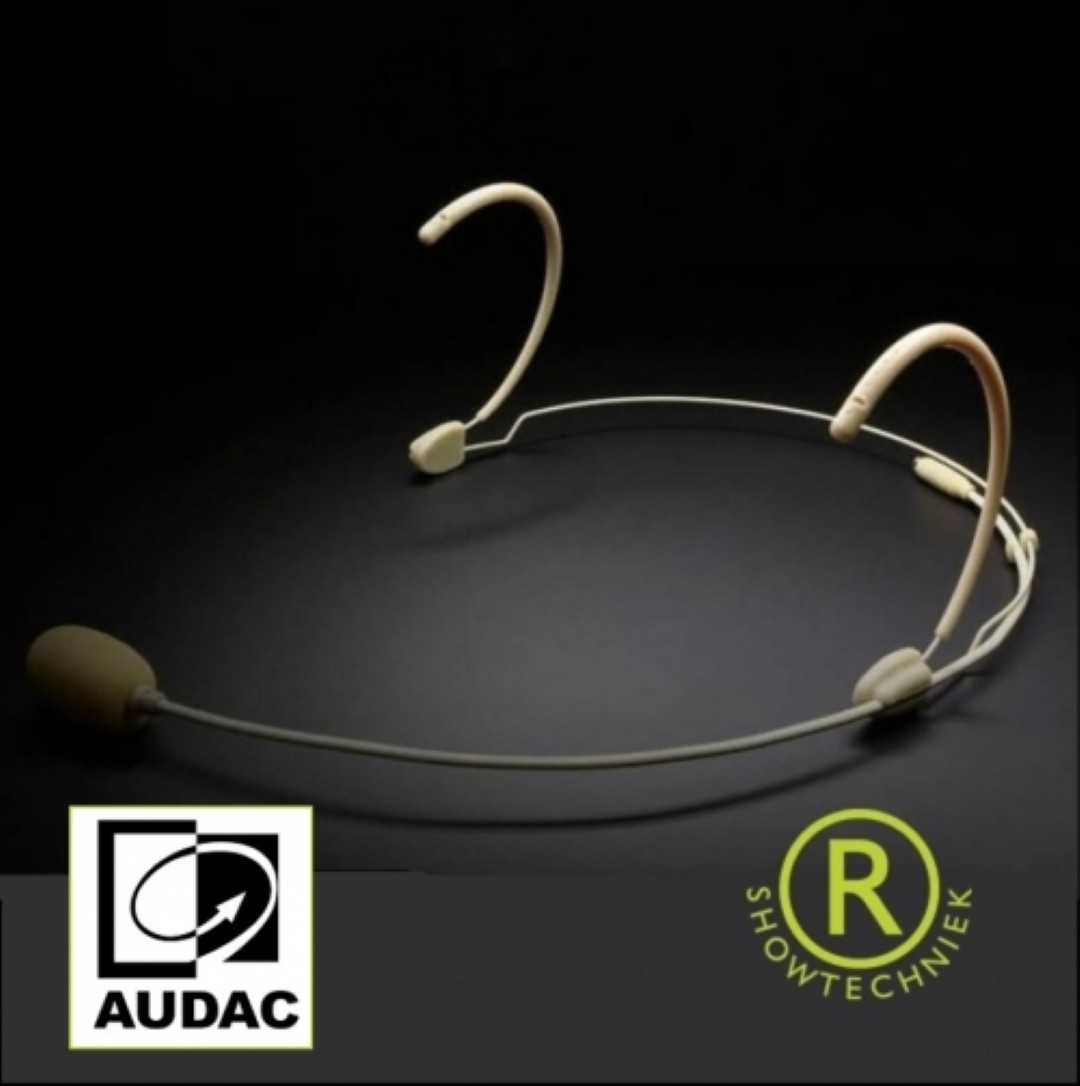 Hoofdbeugelmicrofoon Headset Beige CMX826-S Cardioide