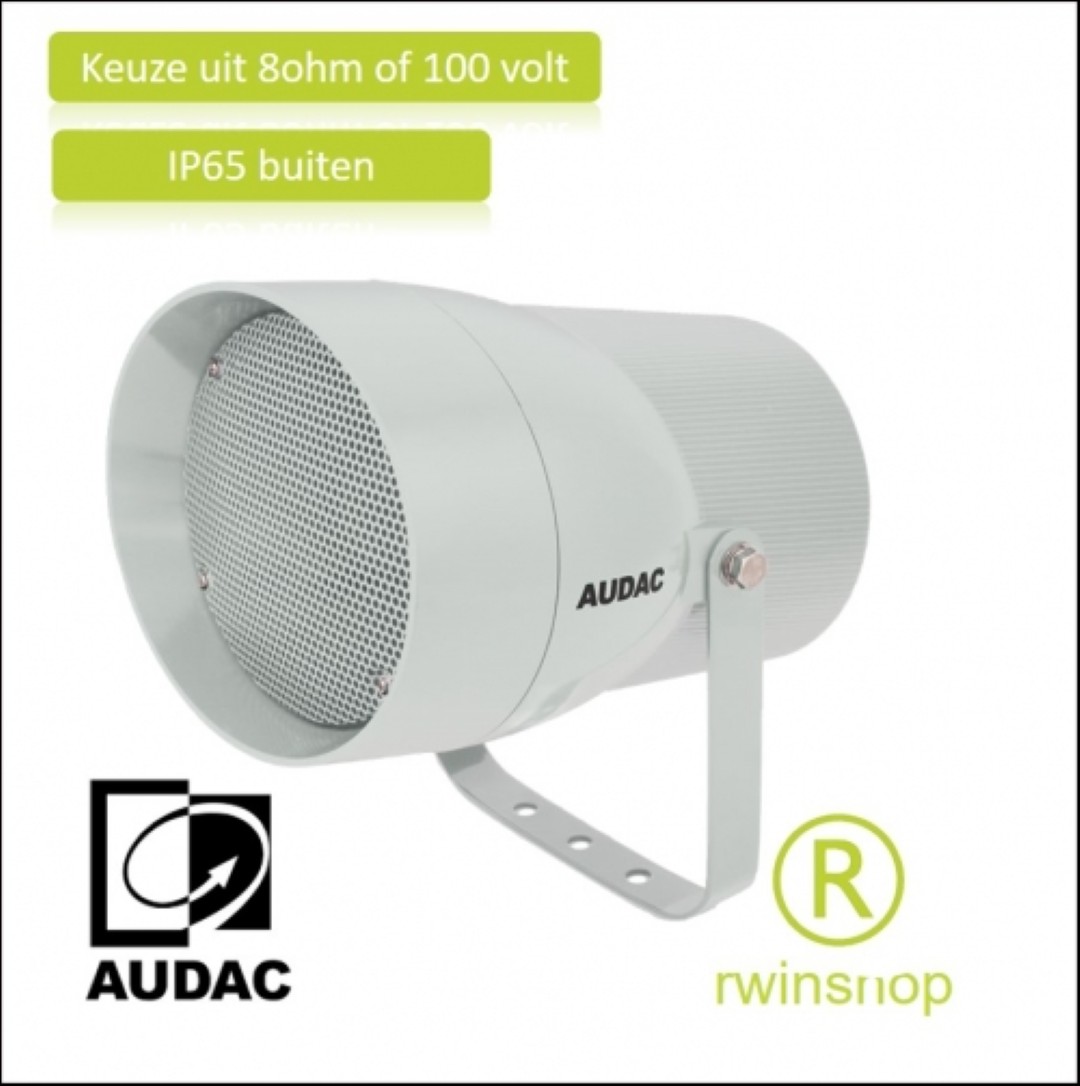 Hoornluidspreker buiten en binnen 8ohm of 100 volt 40watt 109 dB RMS HS121