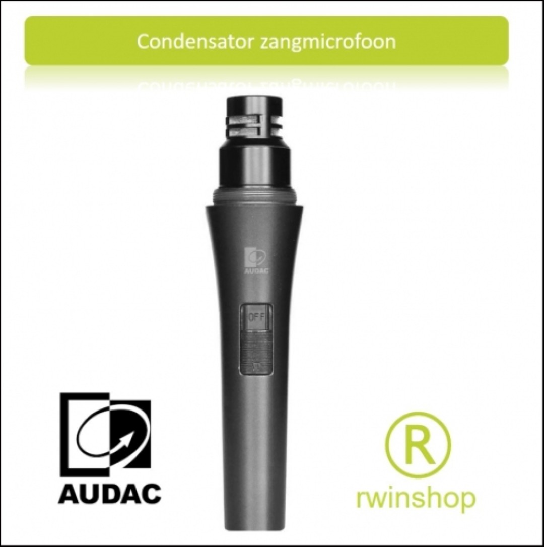 Condensator Handmicrofoon Cardioid met aan en uit schakelaar M97