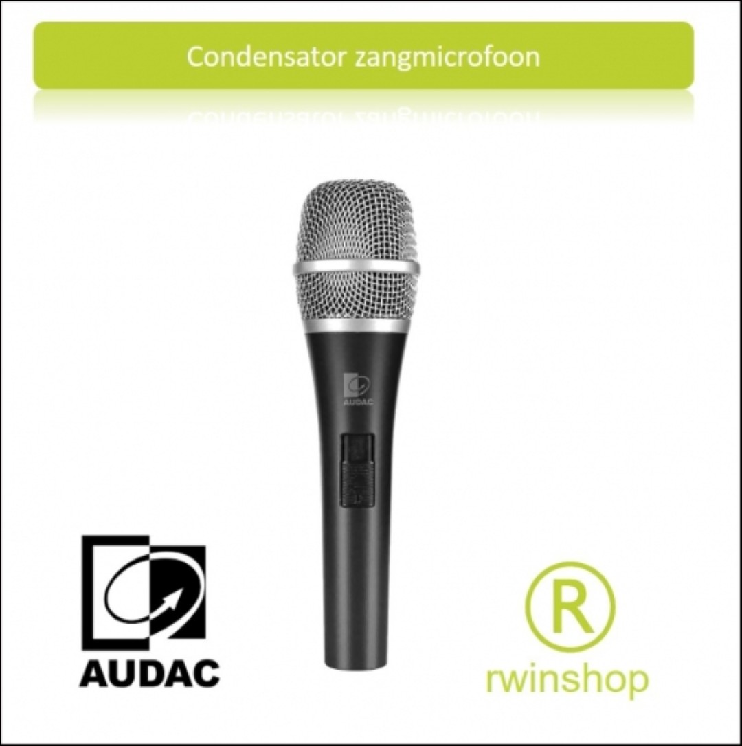 Condensator Handmicrofoon Cardioid met aan en uit schakelaar M97