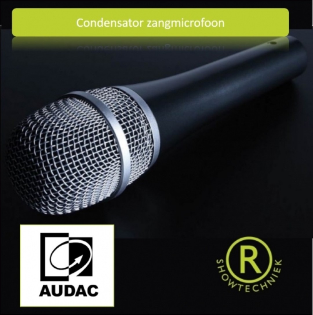 Condensator Handmicrofoon Cardioid met aan en uit schakelaar M97