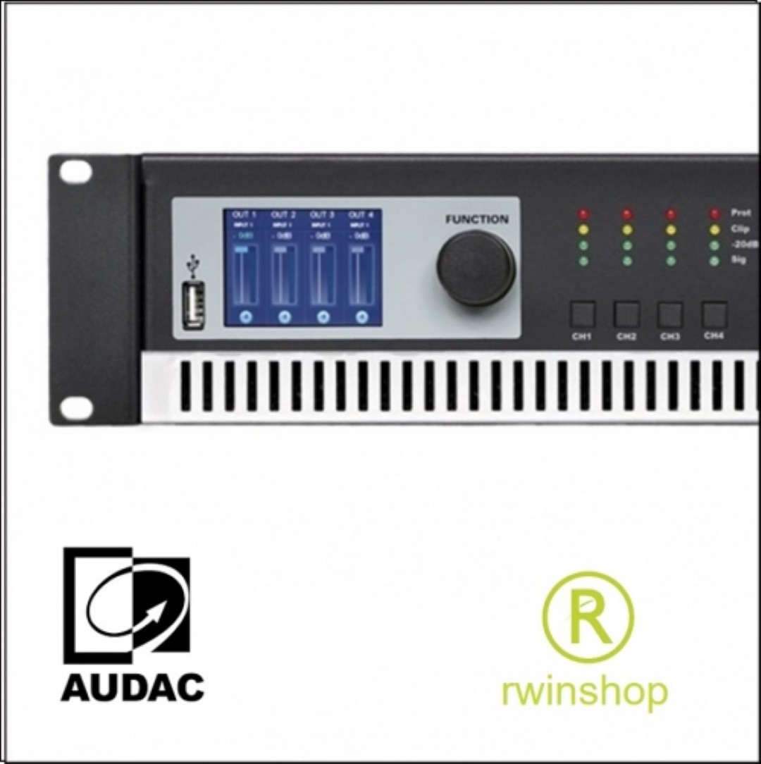 100volt eindversterker 4 kanalen 480 watt PMQ480