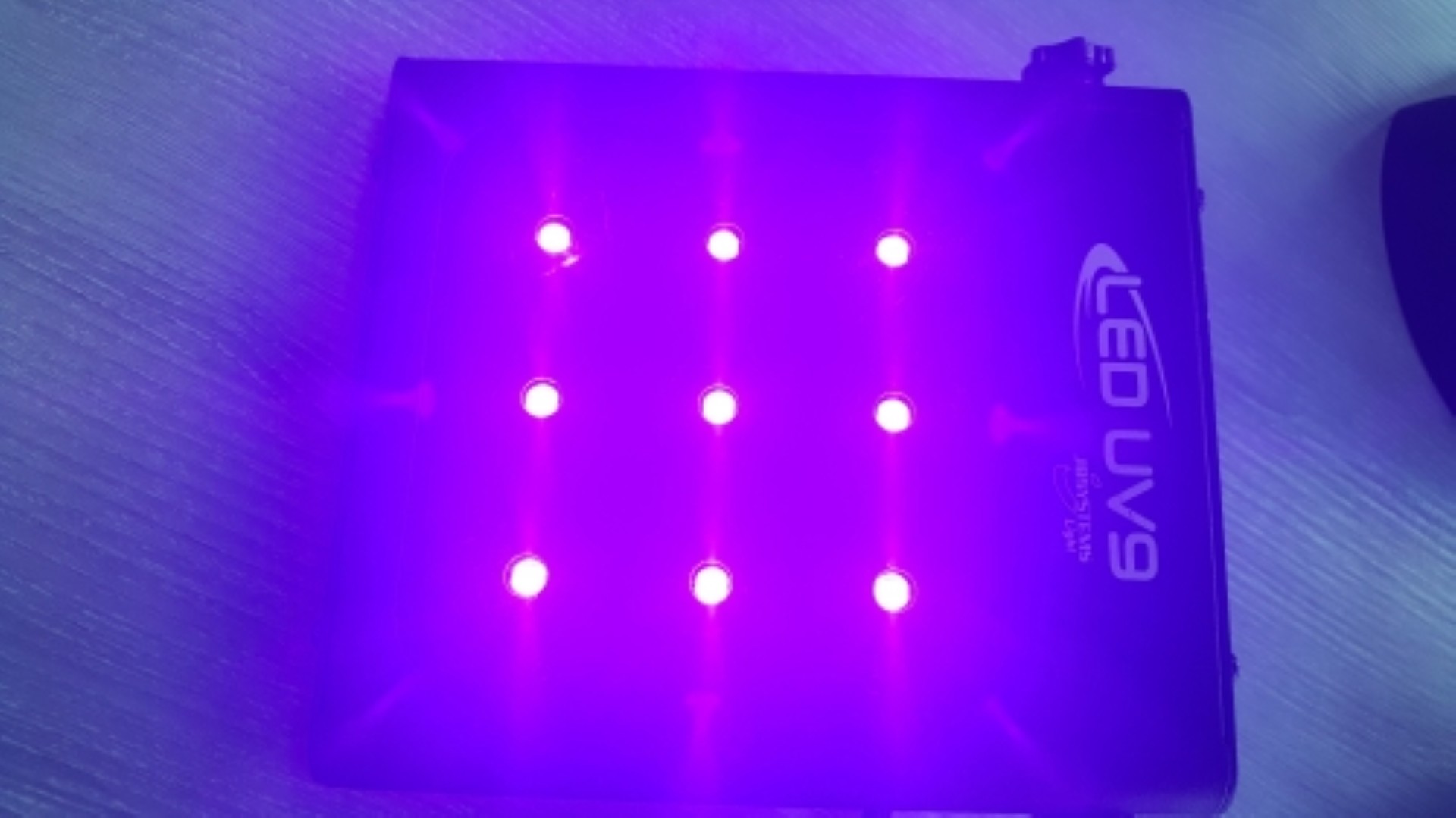 UV9 Blacklight LED schijnwerper