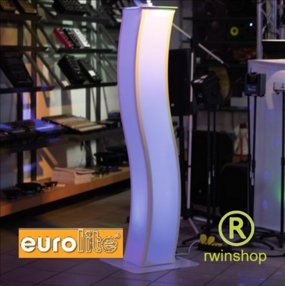 Truss Tower 150cm gebogen met Tassen en Trusshoes Lycra wit - per 2 stuks