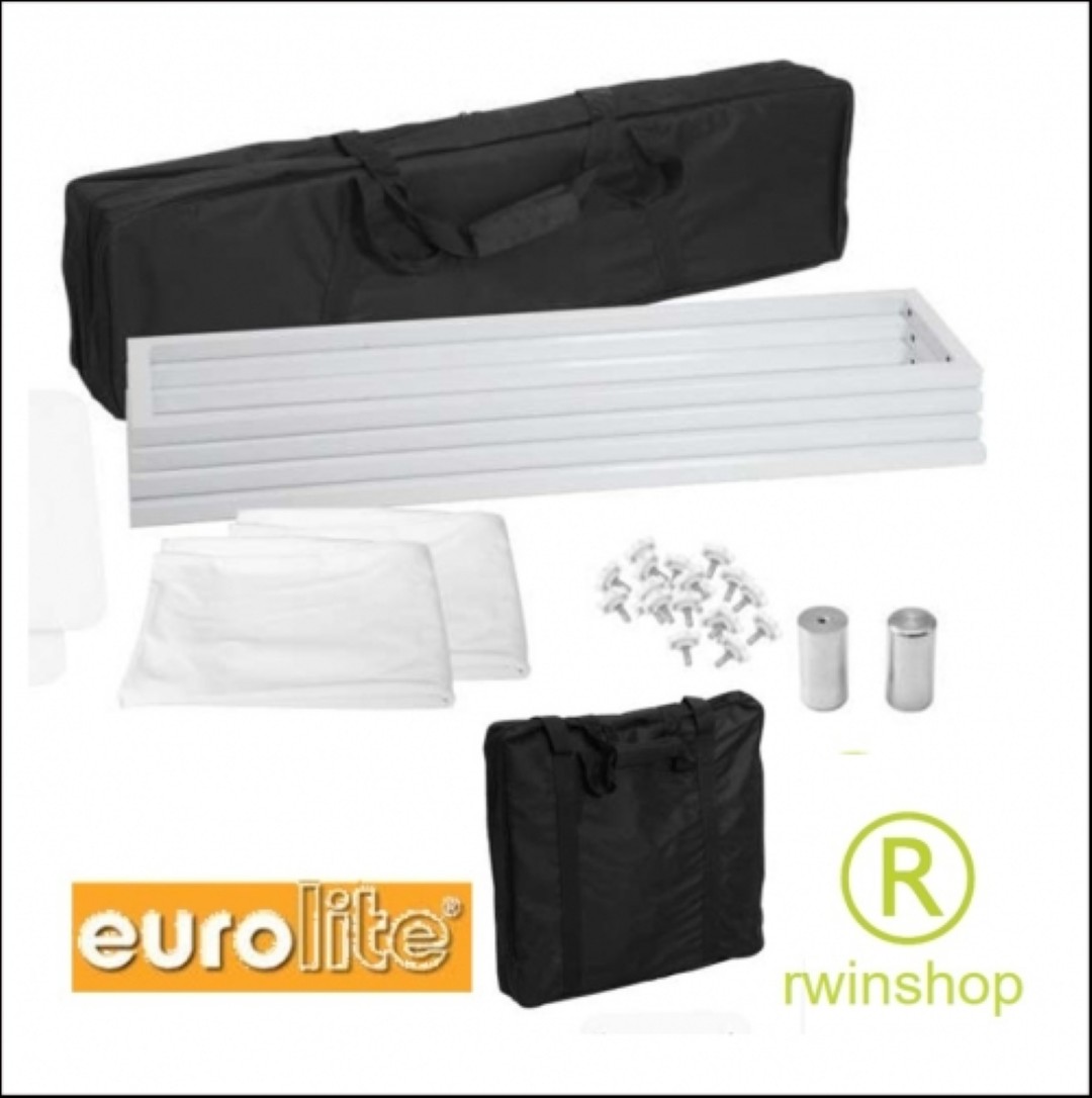 Truss Tower 150cm met Tassen en Trusshoes Lycra wit - per 2 stuks