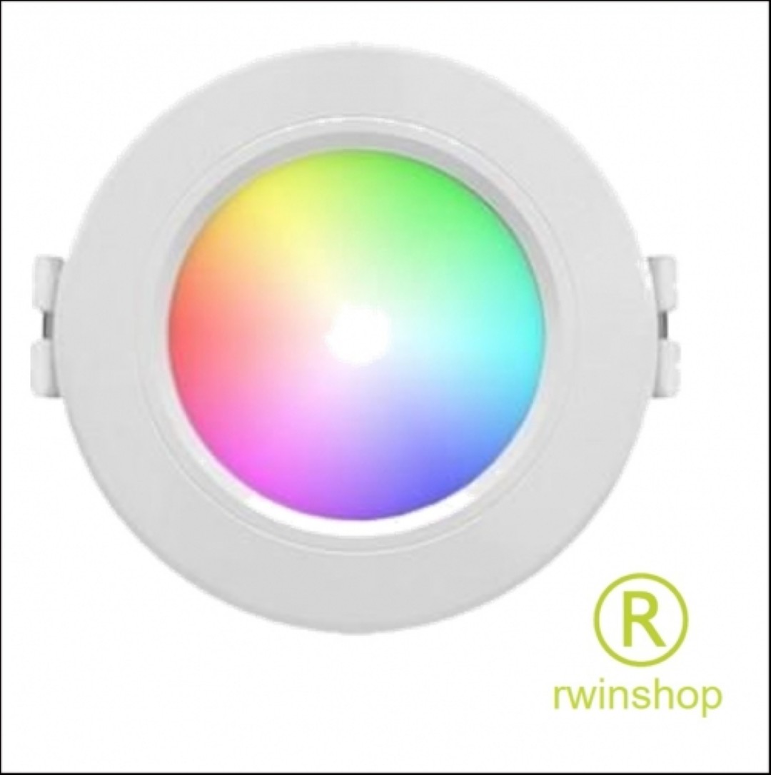 RGB-CCT inbouw plafondspots 5 stuks met controller