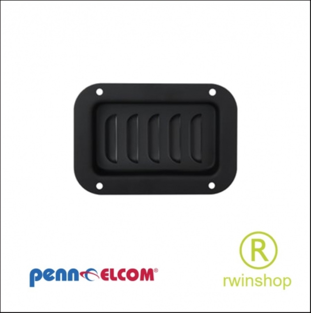 Inbouw ventilatiekom zwart medium 8,9 x 13 cm D0516K