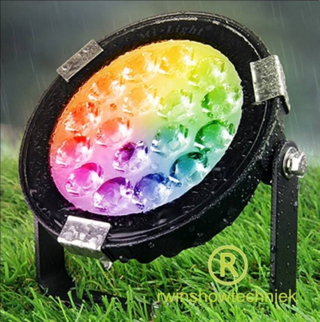 Lichtset 4 spots IP65 RGB Wit - Huren