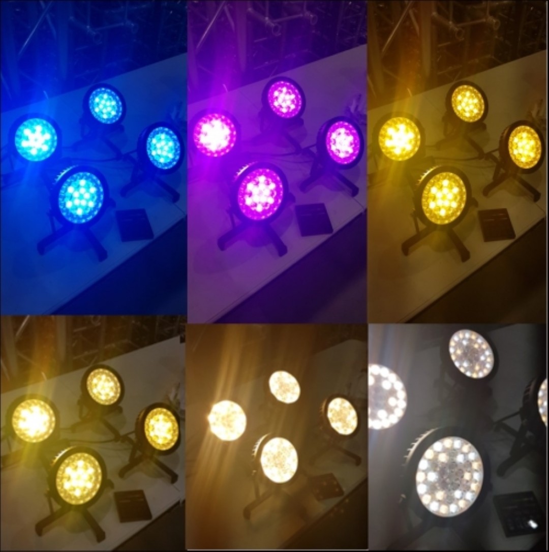 Lichtset 4 spots IP65 RGB Wit - Huren