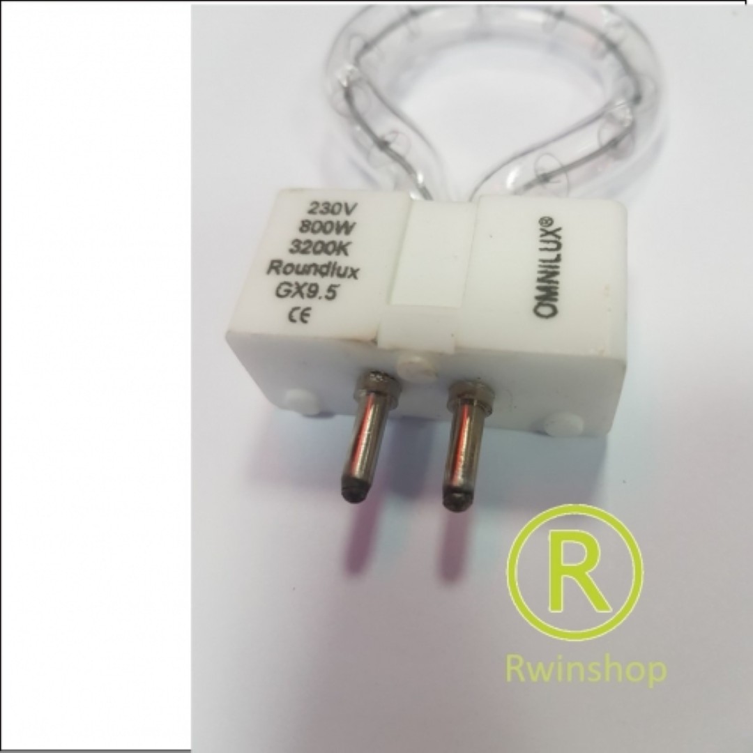 Roundlux ringlamp 800W GX-9.5 3200Kelvin 230 volt tbv Coemar Spartan