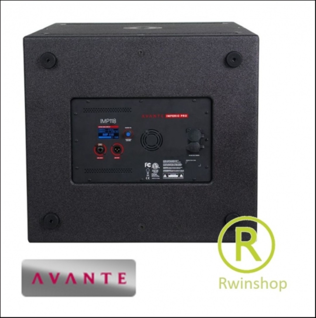 IMP118 actieve subwoofer 3600 watt 136 dB piek Bassreflex