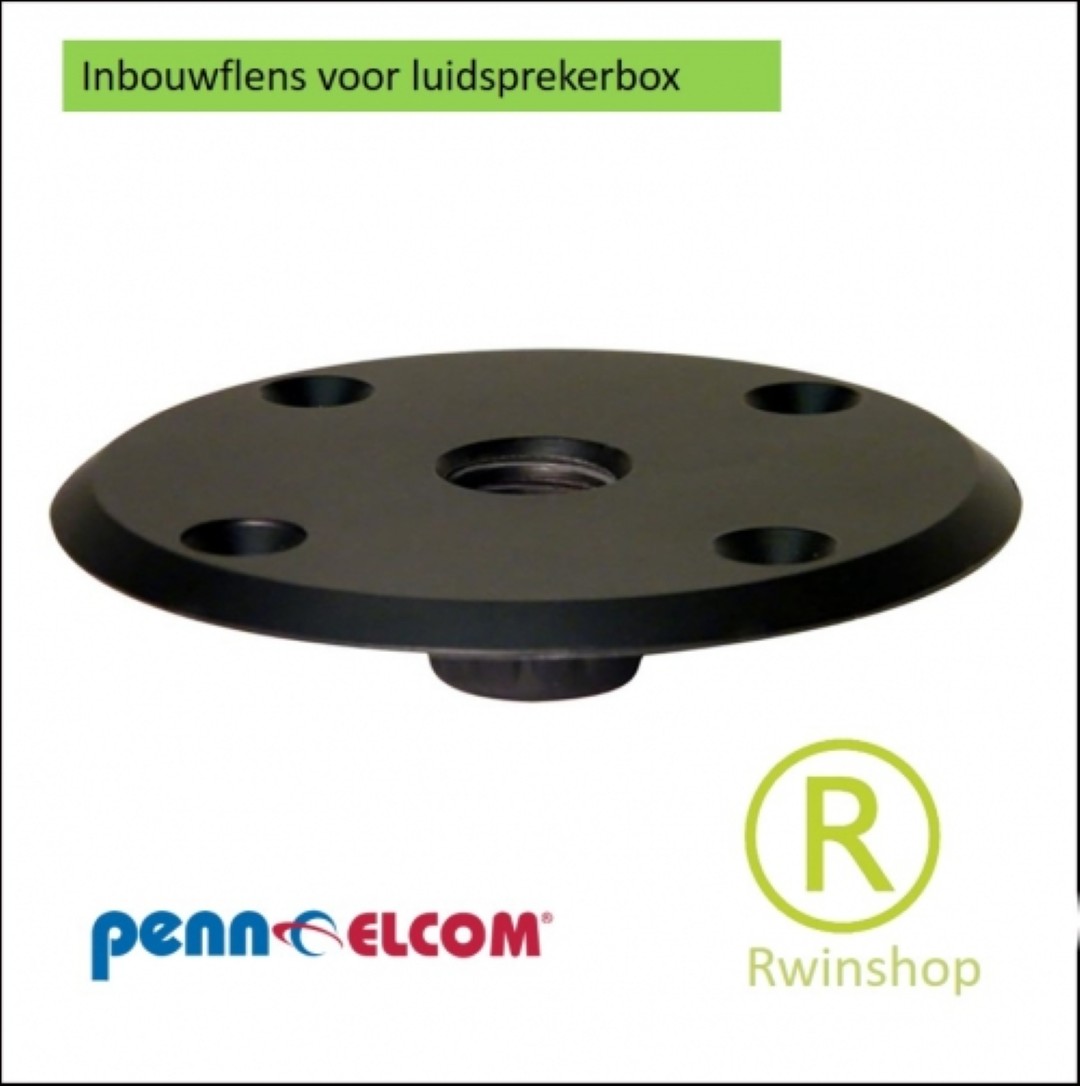 speaker inbouwflens met M20 schroefdraad zwart
