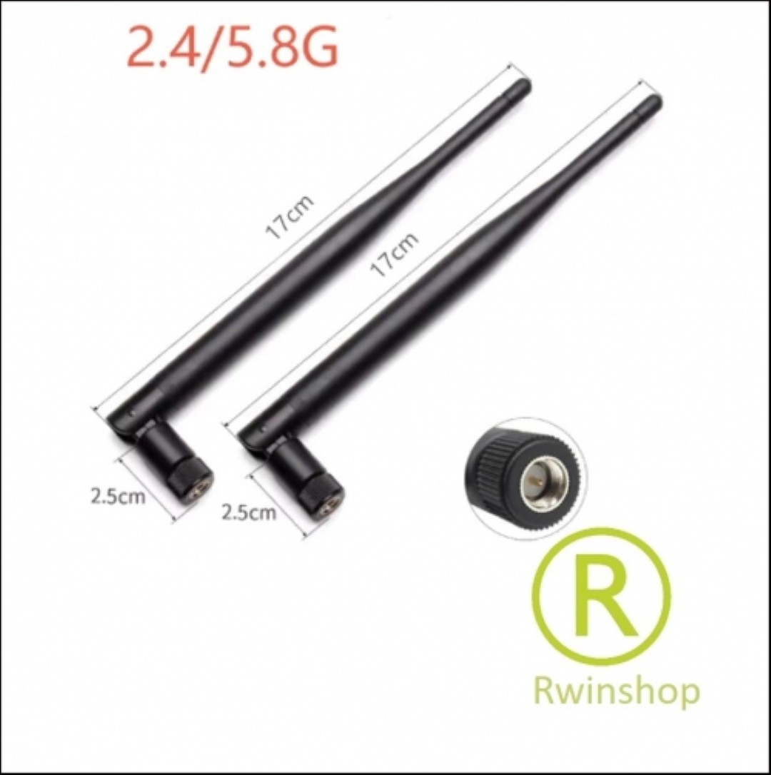 5,8G antenne 17cm lengte male Wifi Bluetooth antenne per 2 stuks