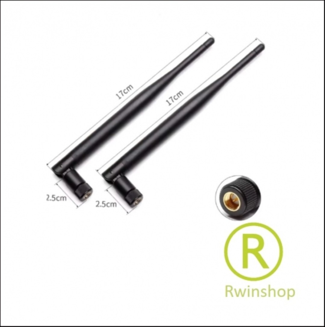 2.4G antenne 17cm lengte male Wifi Bluetooth antenne per 2 stuks