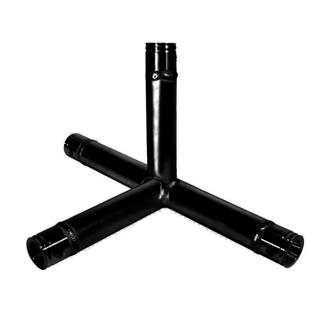 DT 31/2-T40-TD Black - 4-way-T-joint - DT 31/2-T40 black