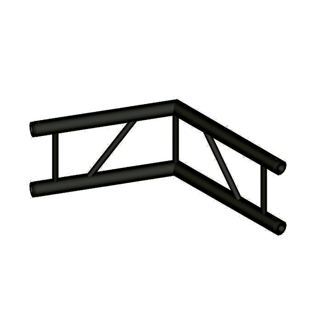 DT 32/2-C22V-L120 Black Laddertruss – 2-Weg Hoek Verticaal 120° Zwart