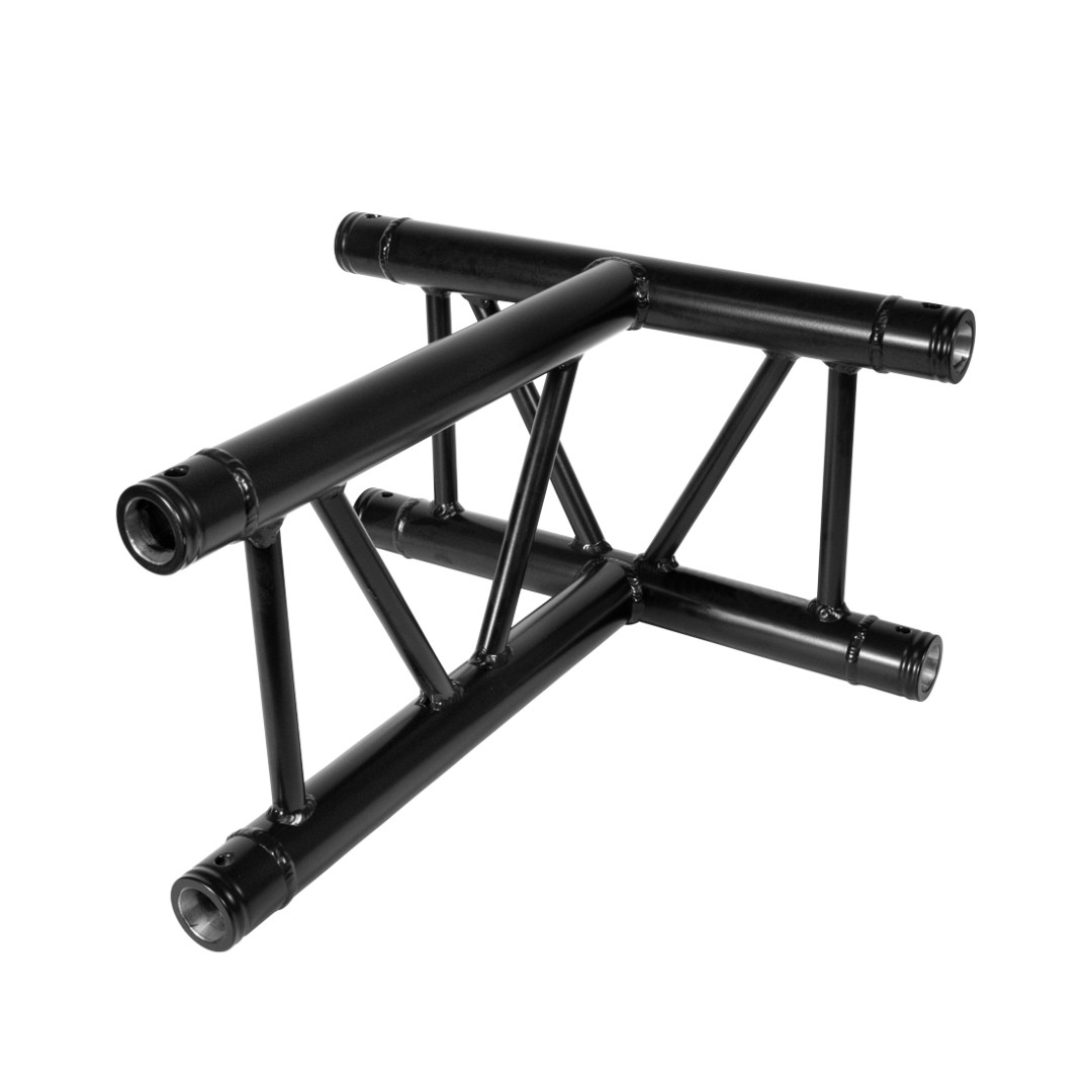 DT 32/2-T36V-T Black – 3-Weg T-Koppelstuk Verticaal Zwart Ladder truss