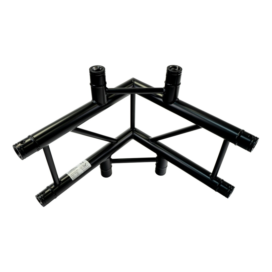 DT 32/2-C44V Black – 4-Weg Kruisstuk Zwart Laddertruss
