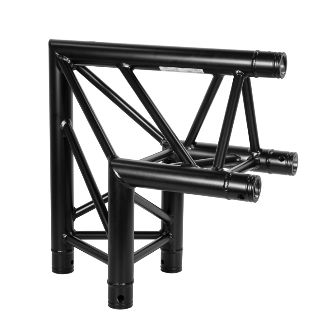 DT 33/2-C24-D90 Black 2-Weg Hoek 90 Graden – Driehoek Truss – Zwart