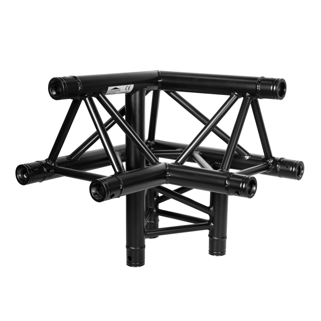 DT 33/2-C31-LU Black 3-Weg Hoek 90 Graden – Driehoek Truss – Zwart
