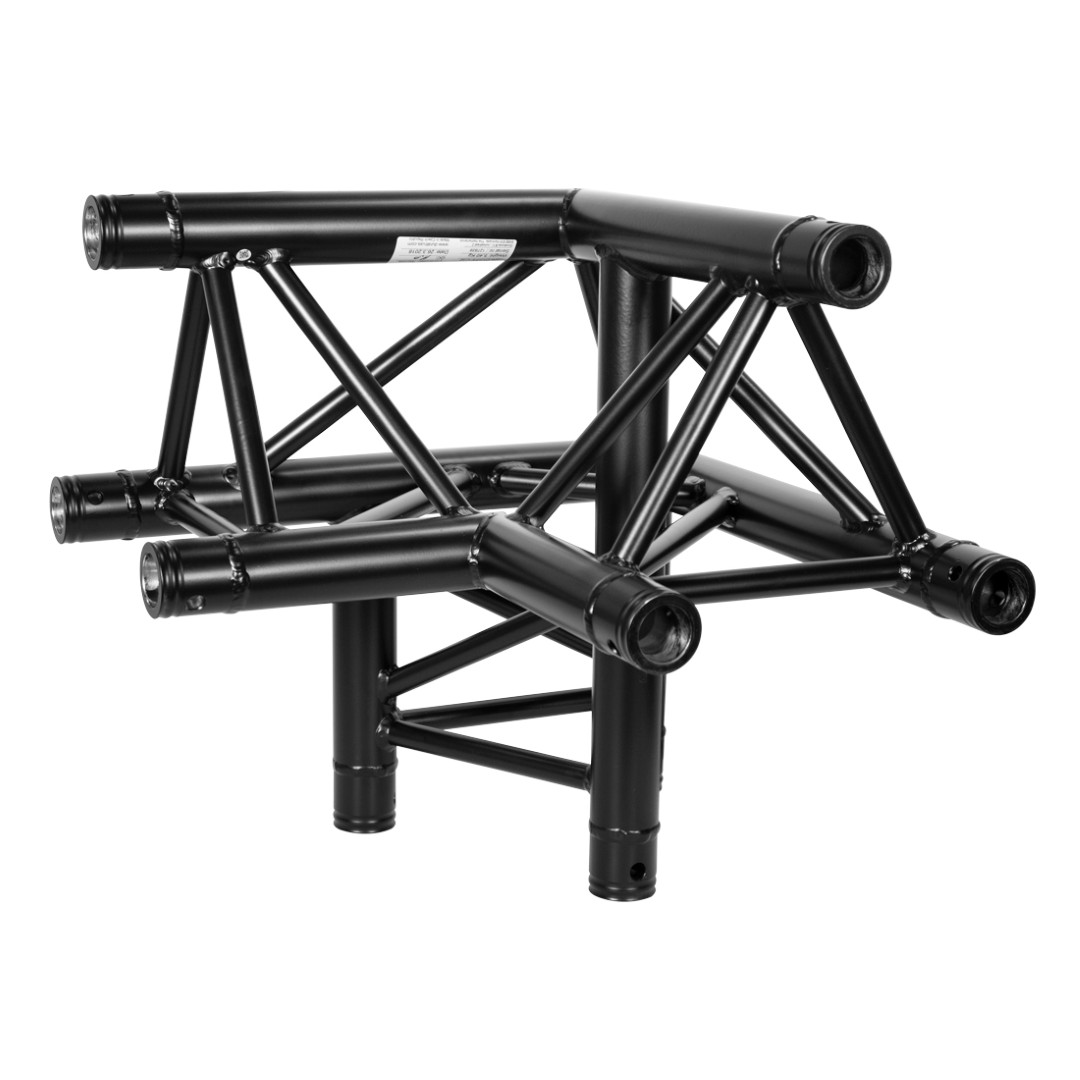 DT 33/2-C32-LU Black 3-Weg Hoek 90 Graden – Driehoek Truss – Zwart