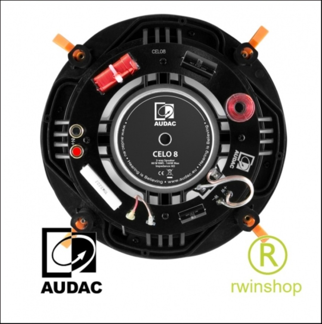 Celo8 inbouwluidspreker 8inch 8watt HighEnd witte grille