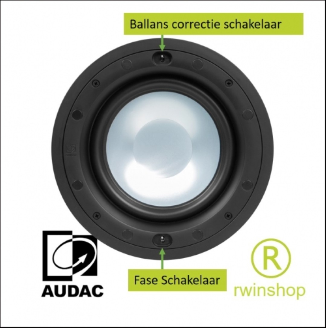 CELO8S subwoofer inbouw 8inch 2x50watt HighEnd