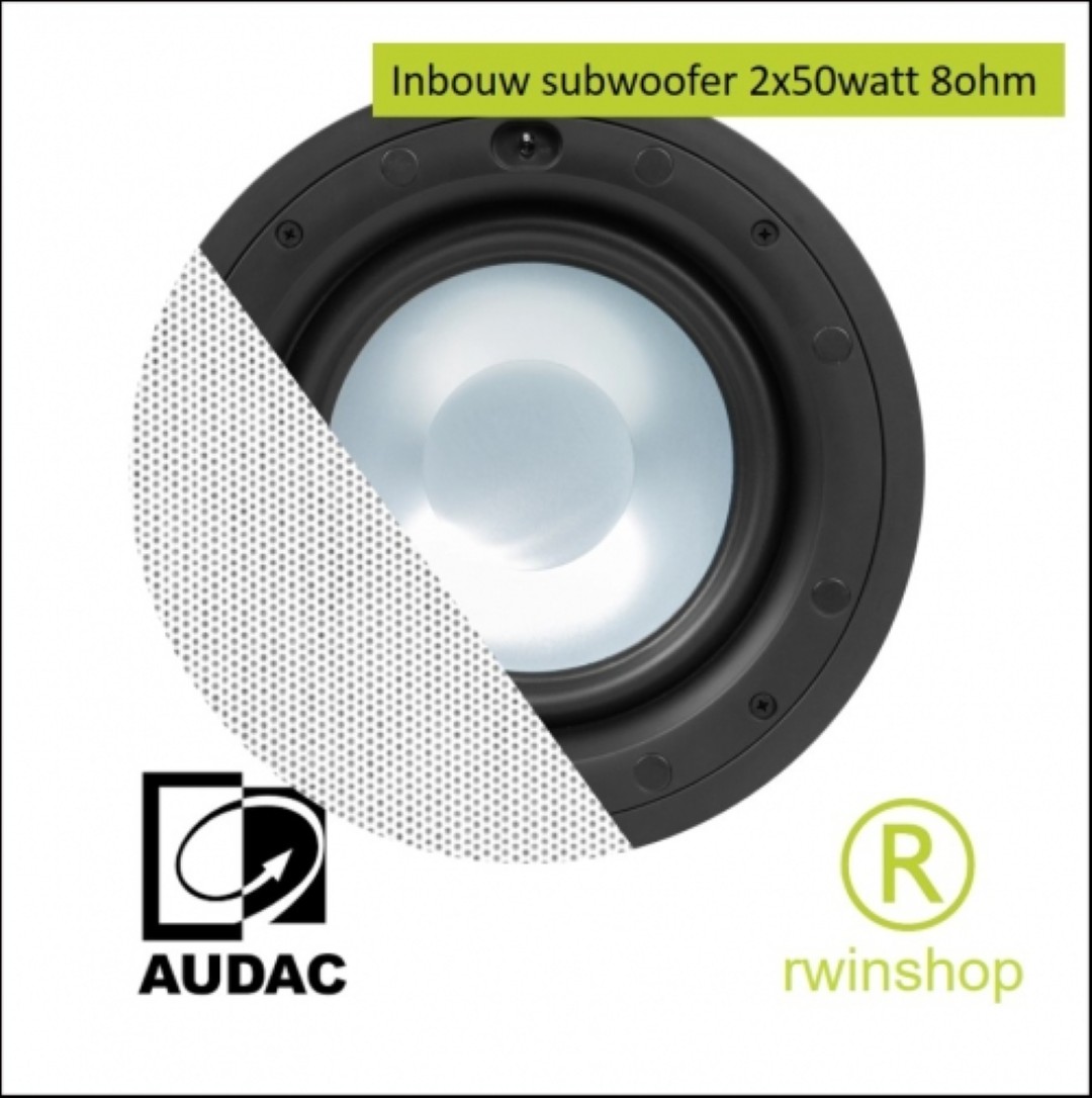 CELO8S subwoofer inbouw 8inch 2x50watt HighEnd