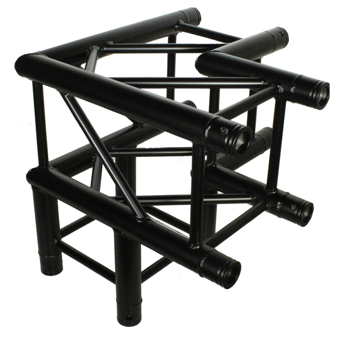 DT 34/2-C30-LD Black – 3-Weg 90 Graden Hoek Zwart