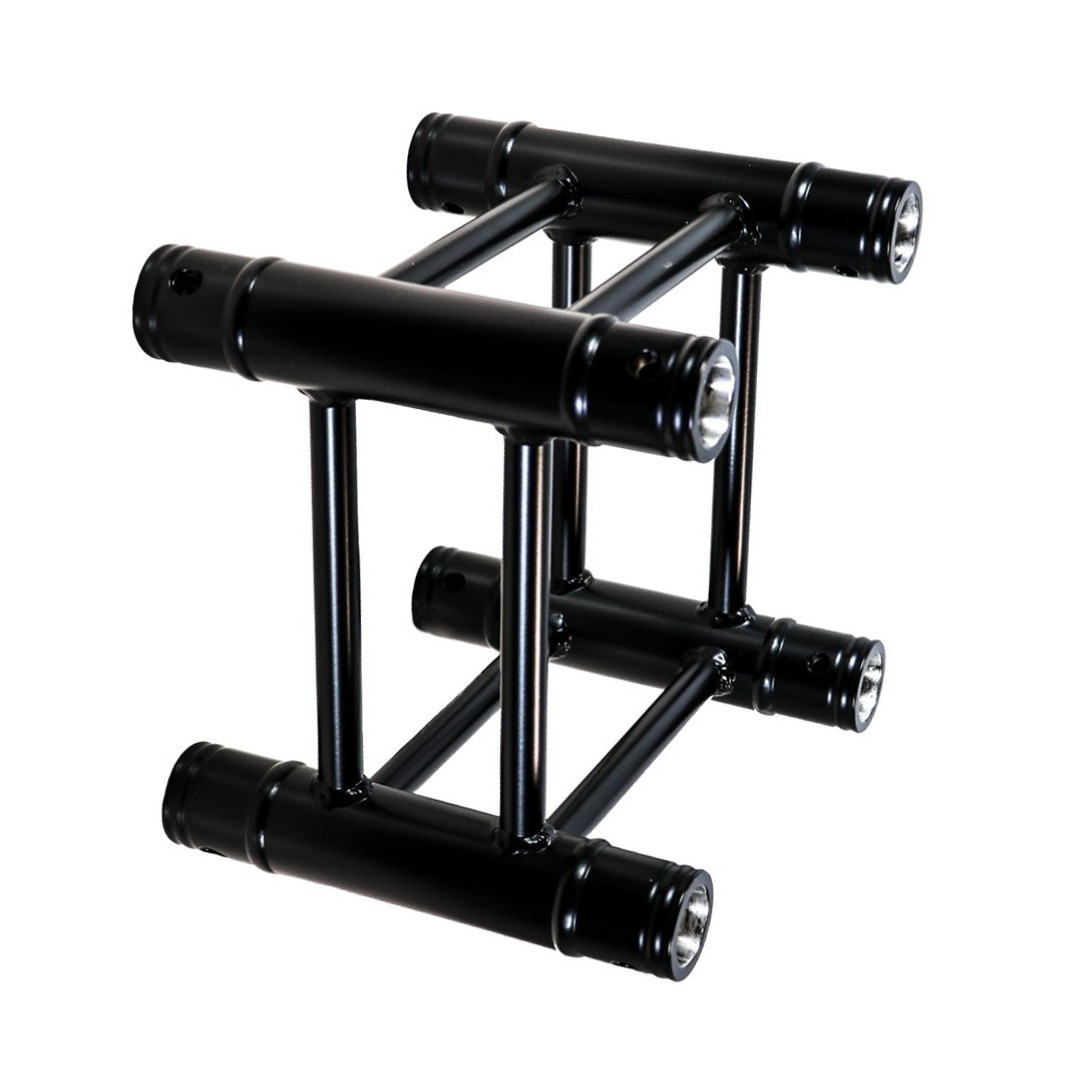 Recht vierkant trussdeel 29 cm zwart DT 34/2-029 Black 