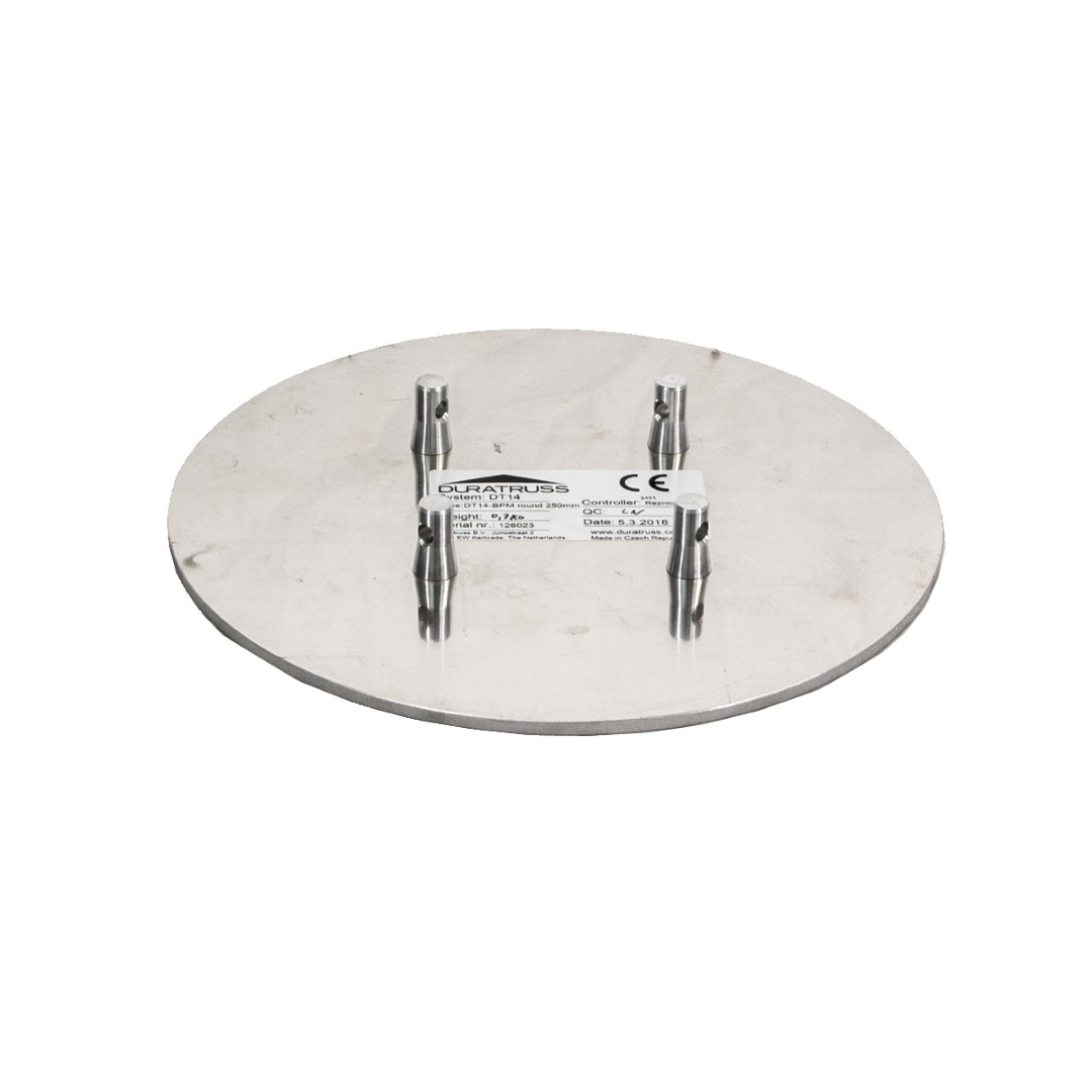 Cirkelvormige vloerplaat 25 cm doorsnede decoratieve truss DT 14-BPM-R 