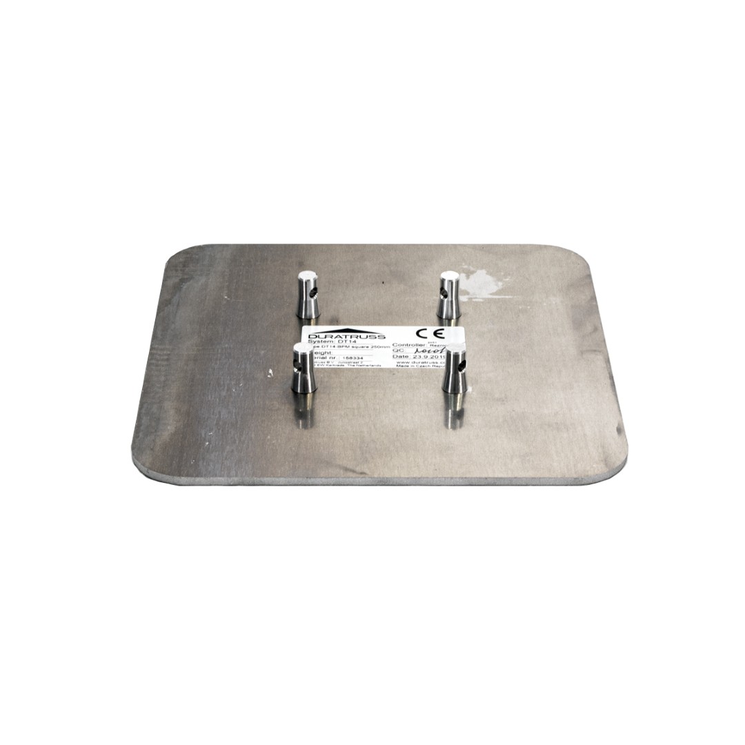 Vierkante vloerplaat 25x25 cm decoratieve truss DT 14-BPM-SQ 