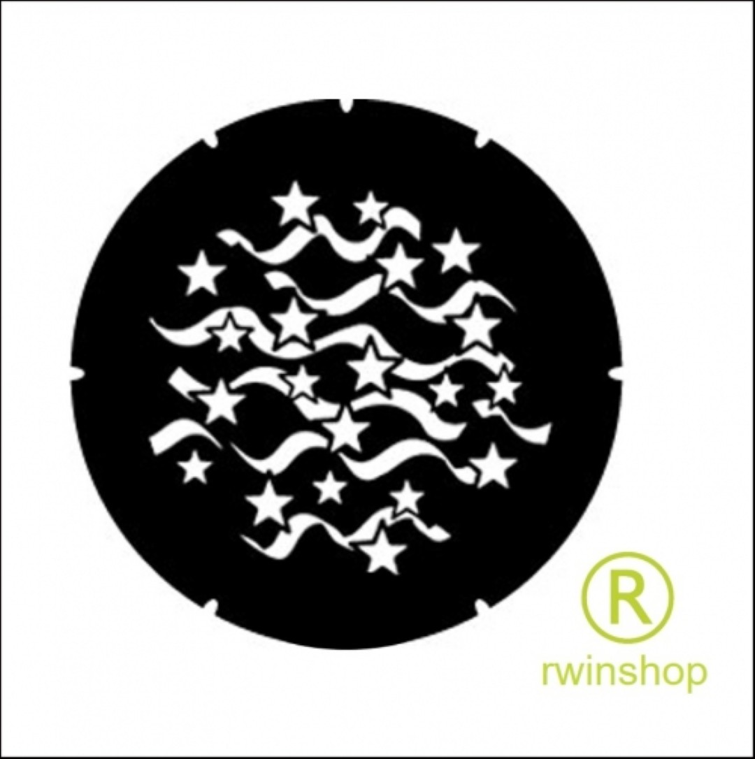 Gobo - Sterren en lijnen - USA stars and stripes B-size