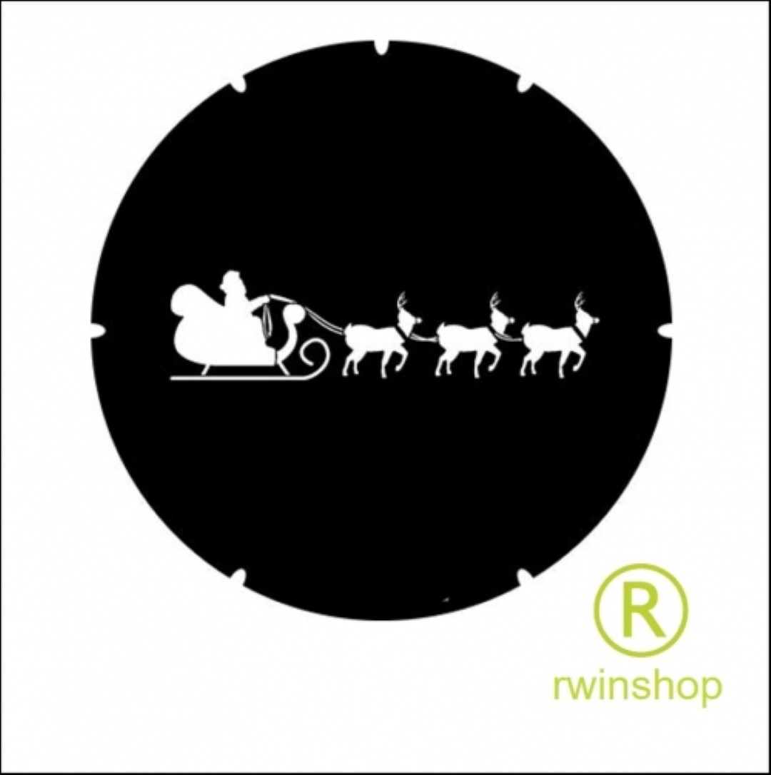 Gobo Kerstman Arrenslede Rendieren B-size