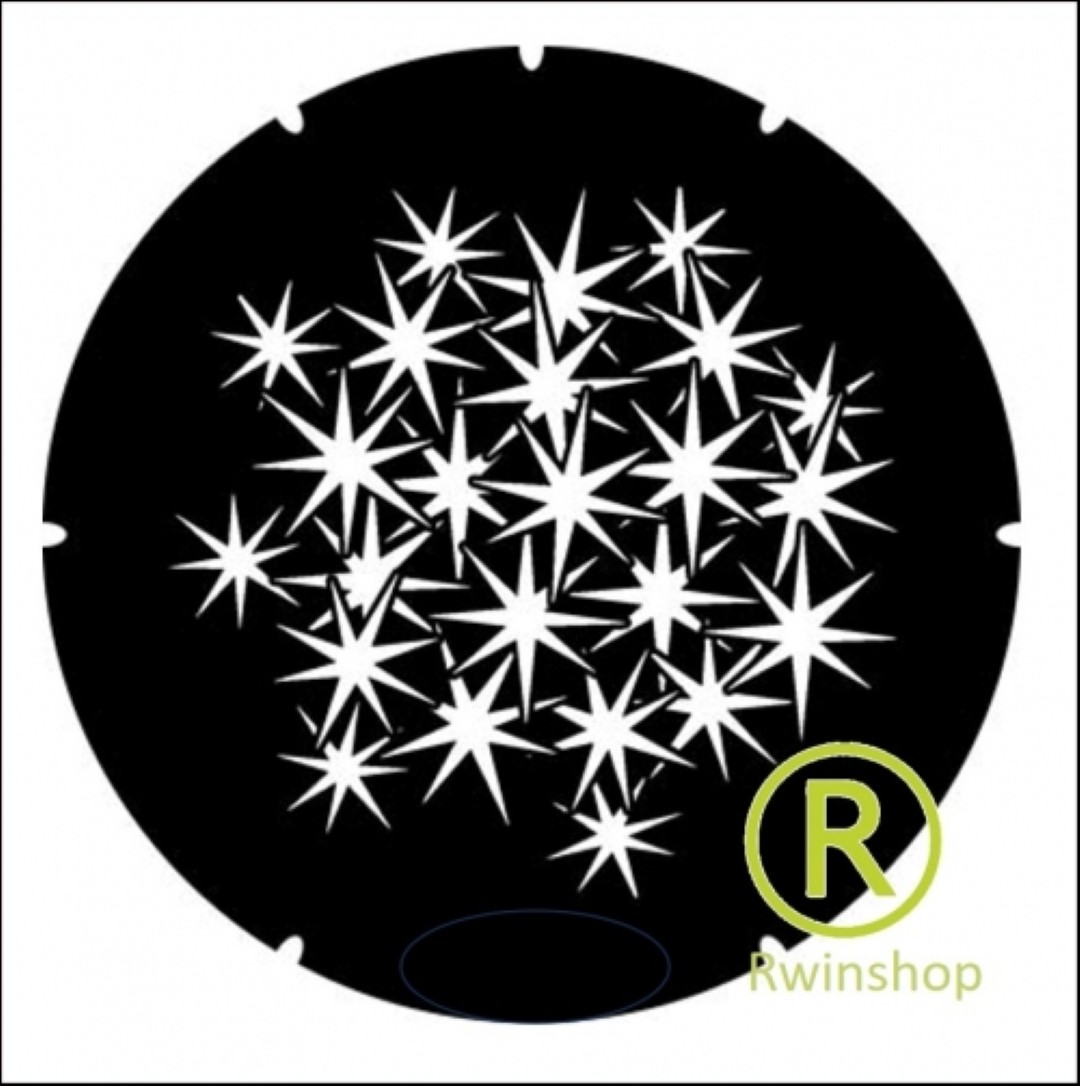 Gobo Sterren Size 54mm outer - 39.8 mm inner - ADJ-IKon Gobo